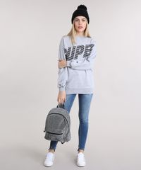 Blusao-Feminino--Super--em-Moletom-com-Botoes-Decote-Redondo-Manga-Longa-Cinza-Mescla-9133275-Cinza_Mescla_3