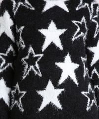 Sueter-Feminino-em-Trico-Felpudo-Estampado-de-Estrelas-Decote-Redondo-Manga-Longa-Preto-8891804-Preto_4