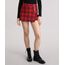 Short-Saia-Feminino-Xadrez-Curto-com-Ziper-com-Argola-Vermelho-8855230-Vermelho_1