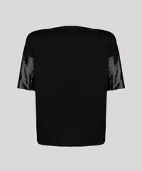 Blusa-Feminina-Tigre-com-Paetes-na-Manga-Decote-Redondo-Preta-9133068-Preto_6