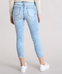 Calca-Jeans-Feminina-Skinny-Cropped-Destroyed-Azul-Clara-9195859-Azul_Clara_2
