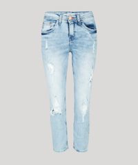Calca-Jeans-Feminina-Skinny-Cropped-Destroyed-Azul-Clara-9195859-Azul_Clara_5
