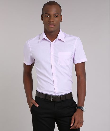 Camisa-Masculina-Comfort-Listrado-Manga-Curta-Rosa-Claro-9050782-Rosa_Claro_1