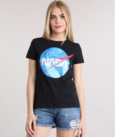 Blusa-Feminina-Lunar-com-Estampa-Metalizada-Decote-Redondo-Manga-Curta-em-Algodao---Sustentavel-Preta-9132130-Preto_1