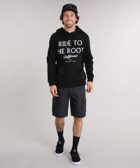 Blusao-Masculino-em-Moletom-com-Estampa--Ride-To-The-Roots--e-Bolso-Preto-8830713-Preto_3