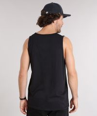 Regata-Masculina-com-Bolso-Estampado-de-Folhagem-Gola-Redonda-Preta-9125857-Preto_2