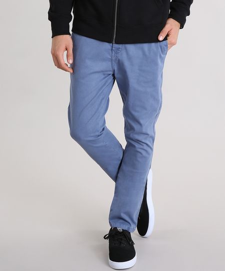 Calca-Masculina-Chino-Carrot-em-Algodao---Sustentavel-Azul-9108407-Azul_1