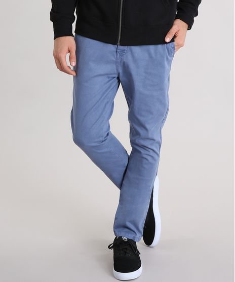 Calca-Masculina-Chino-Carrot-em-Algodao---Sustentavel-Azul-9108407-Azul_1