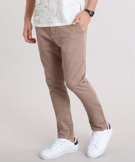 Calca-Masculina-Chino-Carrot-em-Algodao---Sustentavel-Kaki-9108163-Kaki_1