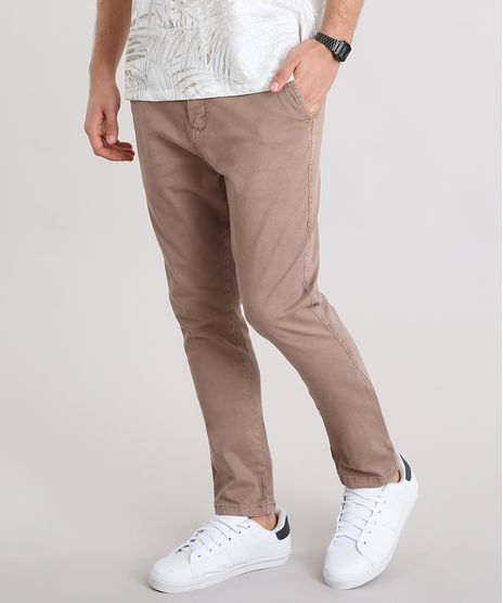 Calca-Masculina-Chino-Carrot-em-Algodao---Sustentavel-Kaki-9108163-Kaki_1