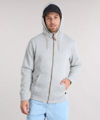 Blusao-Masculino-Basico-em-Moletom-com-Capuz-Manga-Longa-Cinza-Mescla-Claro-8832455-Cinza_Mescla_Claro_1