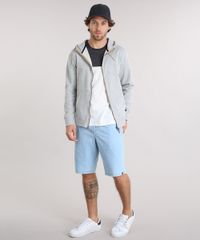 Blusao-Masculino-Basico-em-Moletom-com-Capuz-Manga-Longa-Cinza-Mescla-Claro-8832455-Cinza_Mescla_Claro_3