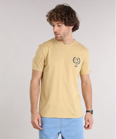 Camiseta-Masculina-Manga-Curta-Gola-Careca-Amarela-9125864-Amarelo_1