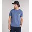 Camiseta-Masculina-com-Estampa-Floral-e-Bolso-Manga-Curta-Gola-Redonda-Azul-9125863-Azul_1