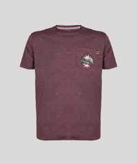 Camiseta-Masculina-com-Estampa-Floral-e-Bolso-Manga-Curta-Gola-Redonda-Vinho-9125863-Vinho_5