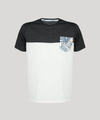 Camiseta-Masculina-Manga-Curta-Gola-Careca-com-Bolso-Estampado-de-Folhagem-Off-White-9125862-Off_White_5