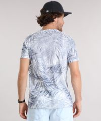 Camiseta-Masculina-Estampada-de-Folhagem-com-Bolso-Manga-Curta-Gola-Careca--Branca-8905743-Branco_2