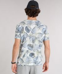 Camiseta-Masculina-Estampada-de-Folhagem-com-Bolso-Manga-Curta-Gola-Careca--Verde-Clara-9159639-Verde_Clara_2
