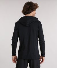 Camiseta-Masculina-em-Malha-Flame-Manga-Longa-com-Capuz-e-Bolso-Canguru-Preta-8854742-Preto_2