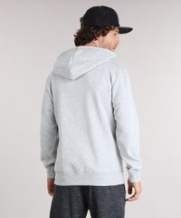 Blusao-Masculino-em-Moletom--Paradise--com-Capuz-Bolso-Canguru-Manga-Longa-Cinza-Mescla-Claro-8830969-Cinza_Mescla_Claro_2