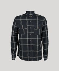 Camisa-Masculina-Xadrez-Manga-Longa-com-Bolsos--Chumbo-9117427-Chumbo_5