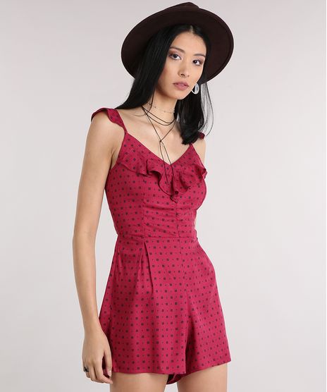 Macaquinho-Feminino-Estampado-Floral-com-Babados-Vinho-9079263-Vinho_1
