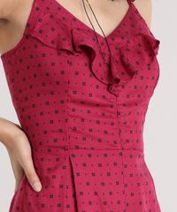 Macaquinho-Feminino-Estampado-Floral-com-Babados-Vinho-9079263-Vinho_4