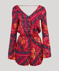 Macaquinho-Feminino-Estampado-Floral-Manga-Longa-Decote-V-Rosa-Escuro-8905820-Rosa_Escuro_5