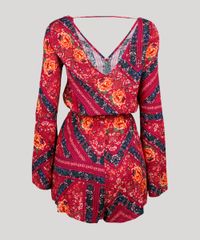 Macaquinho-Feminino-Estampado-Floral-Manga-Longa-Decote-V-Rosa-Escuro-8905820-Rosa_Escuro_6