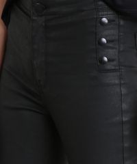 Calca-Feminina-Super-Skinny-Resinada-com-Botoes-Preta-9113403-Preto_4