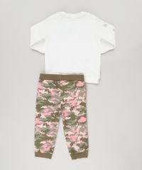 Conjunto-Infantil-de-Blusao-Minnie-com-Bordado-Off-White---Calca-Estampada-Camuflada-em-Moletom-Verde-Militar-8953686-Verde_Militar_2