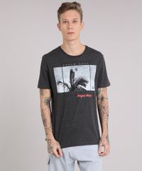 Camiseta-Masculina--Dream-Spot--Manga-Curta-Gola-Careca-Cinza-Mescla-Escuro-8735772-Cinza_Mescla_Escuro_1