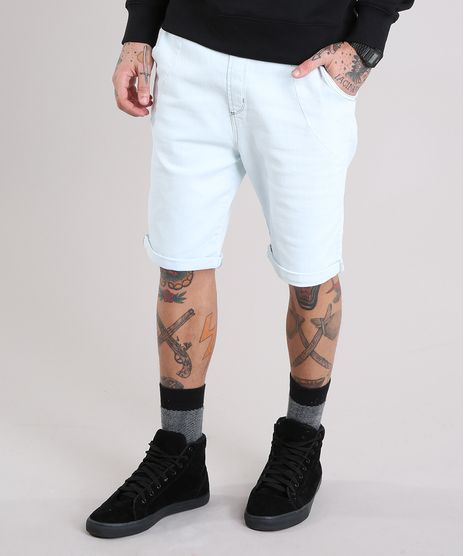 Bermuda-Jeans-Masculina-Reta-com-Cordao-Azul-Claro-8766359-Azul_Claro_1