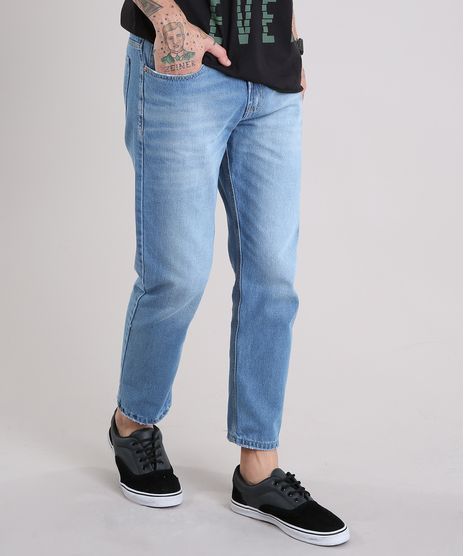 Calca-Jeans-Masculina-Tapered-Cropped-Eco-Recycle-Azul-Claro-9110311-Azul_Claro_1