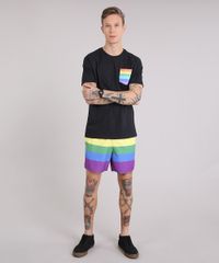 Camiseta-Masculina-com-Bolso-Estampado-Arco-Iris-Manga-Curta-Gola-Careca-Chumbo-9223915-Chumbo_3