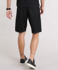 Bermuda-Masculina-Reta-com-Puidos-Preta-9075531-Preto_2