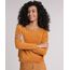 Sueter-Feminino-em-Trico-de-Chenille-Manga-Longa--Amarelo-8892824-Amarelo_1