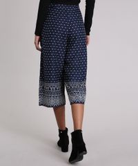 Calca-Feminina-Pantacourt-Estampada-Floral-Cintura-Alta-Azul-Marinho-8903330-Azul_Marinho_2
