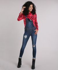 Macacao-Jeans-Feminino-Skinny-Destroyed-com-Bolsos-Azul-Escuro-9112675-Azul_Escuro_3