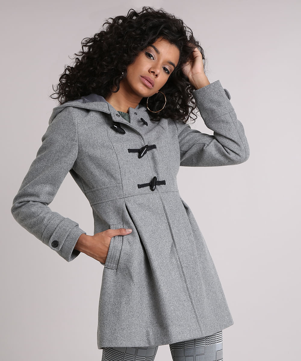 casaco com capuz feminino
