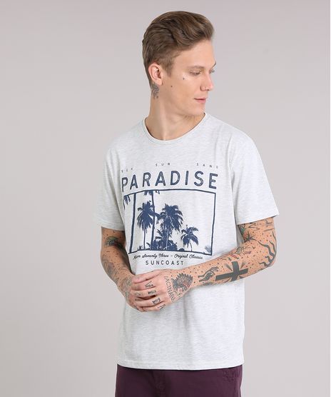 Camiseta-Masculina-Coqueiros-Manga-Curta-Gola-Careca-Cinza-Mescla-Claro-9079785-Cinza_Mescla_Claro_1