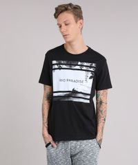 Camiseta-Masculina--Rio-Paradise--Manga-Curta-Gola-Careca-Preta-9079843-Preto_1
