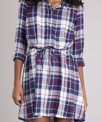 Vestido-Chemise-Feminino-Xadrez-Manga-Longa-Off-White-8917639-Off_White_4