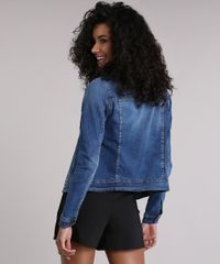 Jaqueta-Jeans-Feminina-com-Bolsos-e-Elastano-Azul-Medio-9195856-Azul_Medio_2