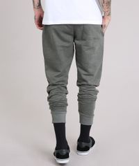 Calca-Masculina-Jogger-em-Moletom-com-Bolsos-Verde-Militar-8585545-Verde_Militar_2