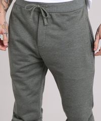 Calca-Masculina-Jogger-em-Moletom-com-Bolsos-Verde-Militar-8585545-Verde_Militar_4