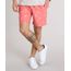 Bermuda-Masculina-Estampada-de-Coqueiros-com-Bolsos-Coral-9134184-Coral_1