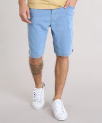 Bermuda-Jeans-Masculina-com-Cordao-e-Bolsos-Azul-Claro-9140300-Azul_Claro_1