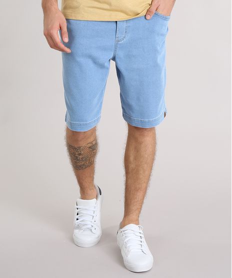 Bermuda-Jeans-Masculina-com-Cordao-e-Bolsos-Azul-Claro-9140300-Azul_Claro_1