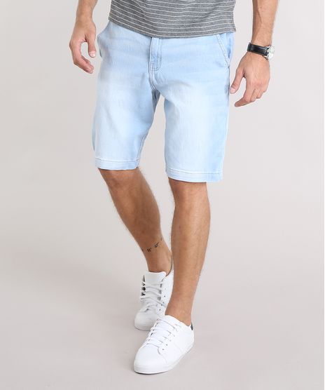 Bermuda-Jeans-Masculina-Reta-com-Cordao-e-Bolsos-Azul-Claro-9130932-Azul_Claro_1